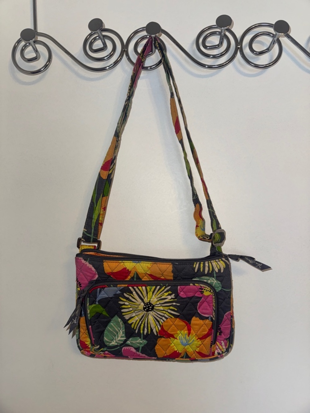 Vera Bradley Jazzy Blooms Little Hipster Crossbody
